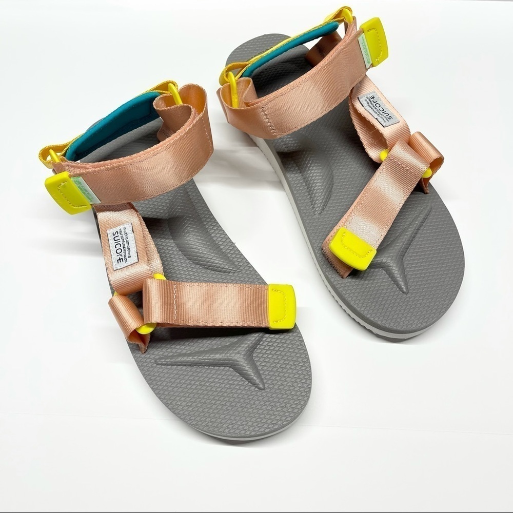 Suicoke Depa-CAB Sandals Pink Grey